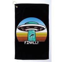 Alien S Abduction Ufo Finally Golf Towel