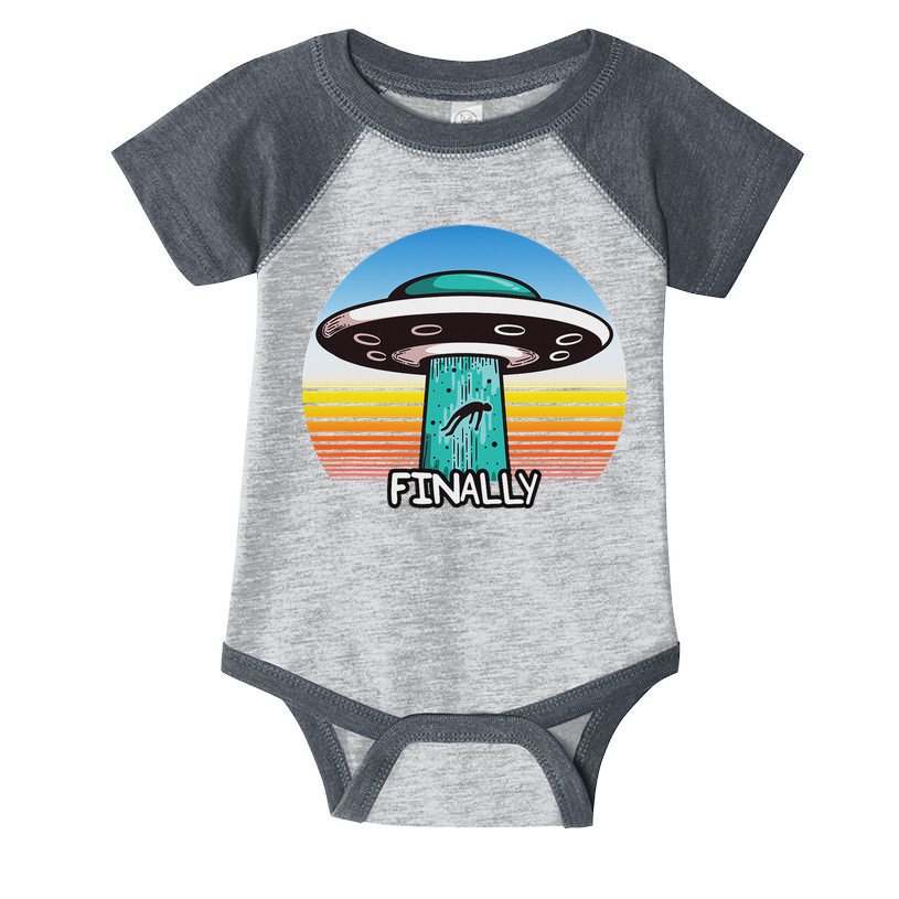 Alien S Abduction Ufo Finally Infant Baby Jersey Bodysuit