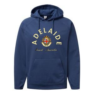 Adelaide South Australia Australian Kangaroo Adelaide Performance Fleece Hoodie