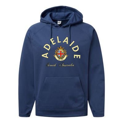 Adelaide South Australia Australian Kangaroo Adelaide Performance Fleece Hoodie