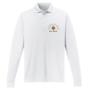 Adelaide South Australia Australian Kangaroo Adelaide Performance Long Sleeve Polo