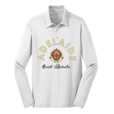 Adelaide South Australia Australian Kangaroo Adelaide Silk Touch Performance Long Sleeve Polo