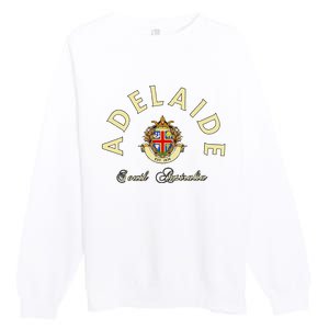 Adelaide South Australia Australian Kangaroo Adelaide Premium Crewneck Sweatshirt