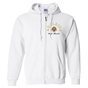 Adelaide South Australia Australian Kangaroo Adelaide Full Zip Hoodie