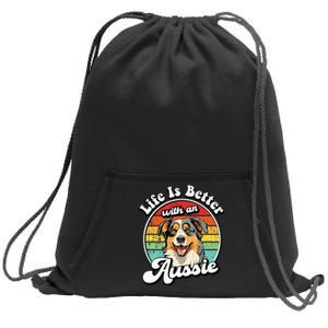 Australian Shepherd Sweatshirt Cinch Pack Bag