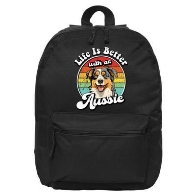 Australian Shepherd 16 in Basic Backpack
