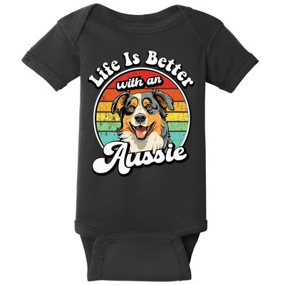 Australian Shepherd Baby Bodysuit