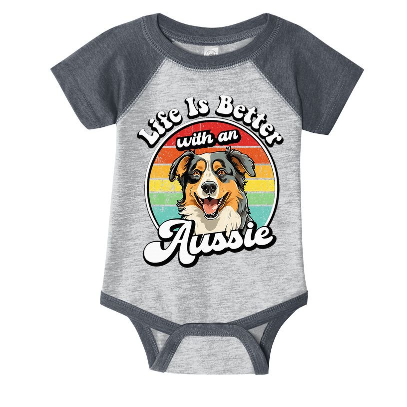 Australian Shepherd Infant Baby Jersey Bodysuit