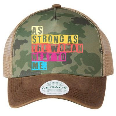 As Strong As The Women Next To Me Women Empowerment Feminist Legacy Tie Dye Trucker Hat