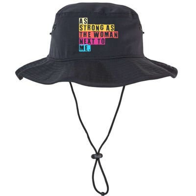 As Strong As The Women Next To Me Women Empowerment Feminist Legacy Cool Fit Booney Bucket Hat