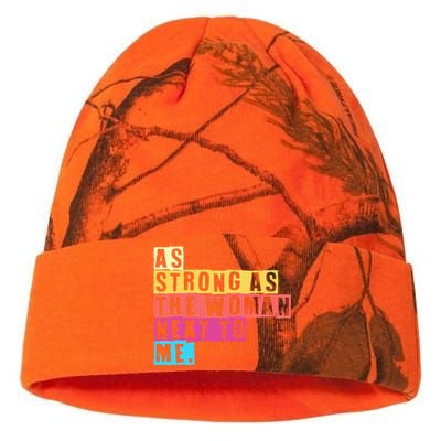 As Strong As The Women Next To Me Women Empowerment Feminist Kati Licensed 12" Camo Beanie