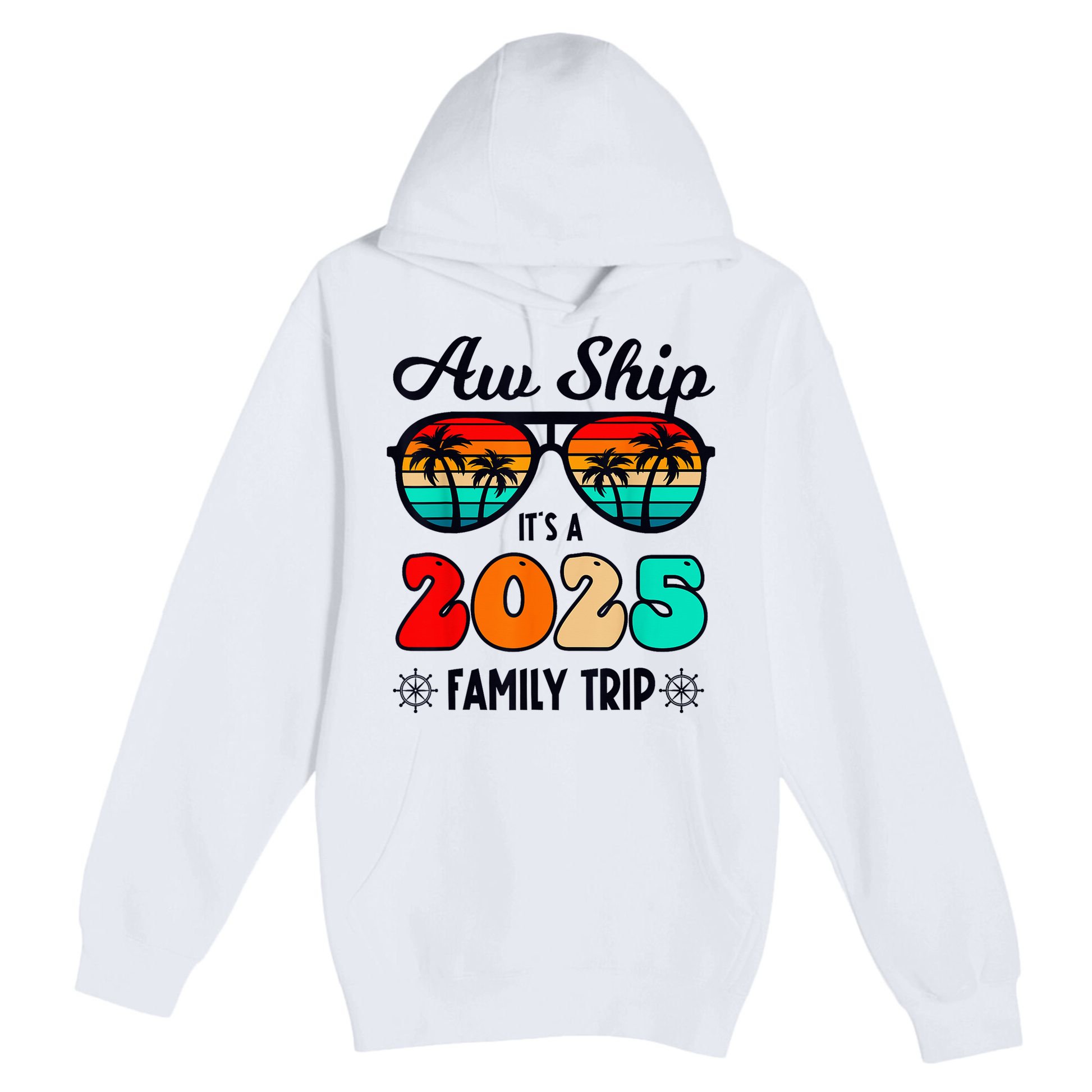 Aw Ship A 2025 Family Trip Family Cruise Group Matching Premium Pullover Hoodie