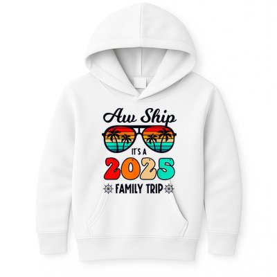 Aw Ship A 2025 Family Trip Family Cruise Group Matching Kids Hoodie
