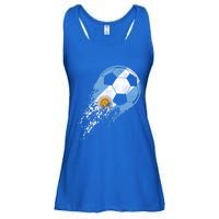 Argentina Soccer Argentinian Flag Pride Soccer Player Gift Ladies Essential Flowy Tank