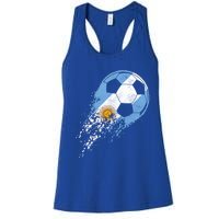 Argentina Soccer Argentinian Flag Pride Soccer Player Gift Women's Racerback Tank