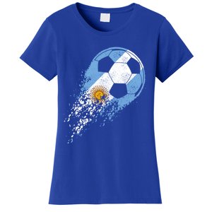 Argentina Soccer Argentinian Flag Pride Soccer Player Gift Women's T-Shirt