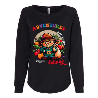 Apple Seed Adventures Begin With Johnny  Fun Costume Womens California Wash Sweatshirt