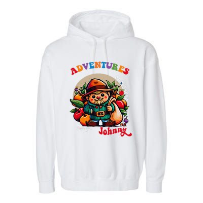 Apple Seed Adventures Begin With Johnny  Fun Costume Garment-Dyed Fleece Hoodie