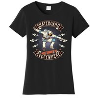 Astronaut Skateboarding Women's T-Shirt