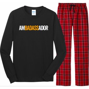 Ambadassador Subtle Ambassador Warehouse Associate Swagazon Long Sleeve Pajama Set