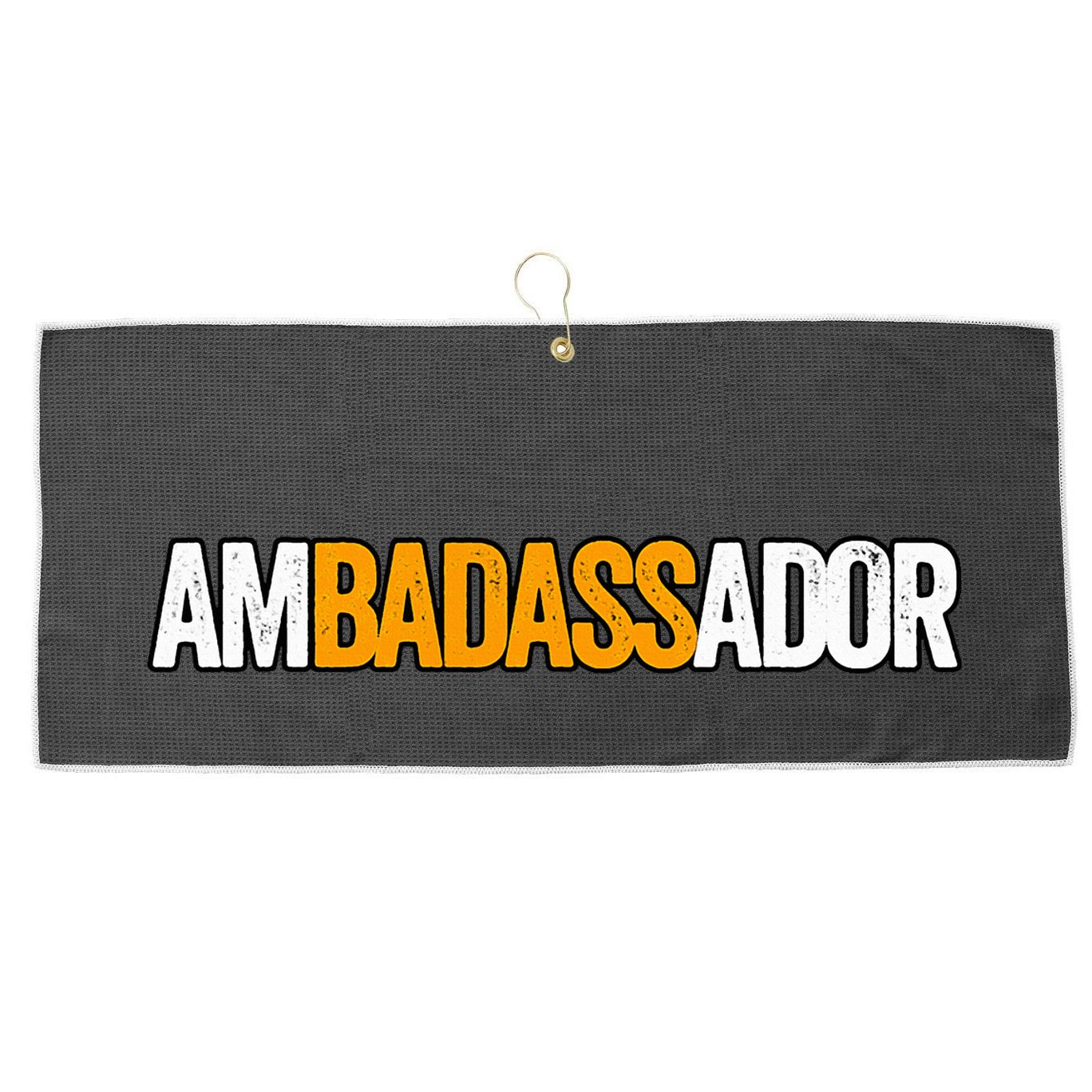 Ambadassador Subtle Ambassador Warehouse Associate Swagazon Large Microfiber Waffle Golf Towel