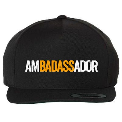 Ambadassador Subtle Ambassador Warehouse Associate Swagazon Wool Snapback Cap