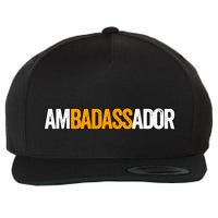 Ambadassador Subtle Ambassador Warehouse Associate Swagazon Wool Snapback Cap
