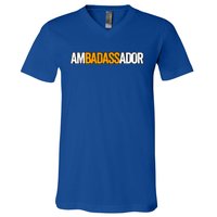 Ambadassador Subtle Ambassador Warehouse Associate Swagazon V-Neck T-Shirt