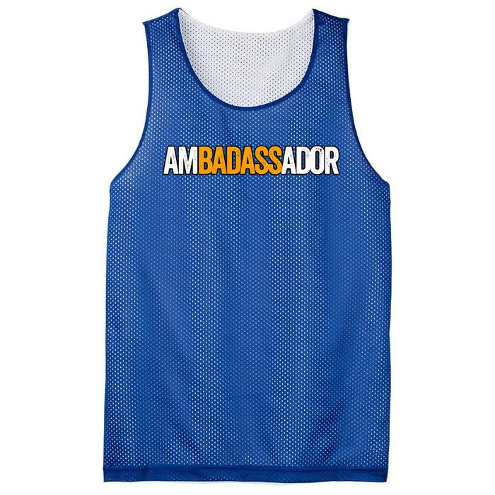 Ambadassador Subtle Ambassador Warehouse Associate Swagazon Mesh Reversible Basketball Jersey Tank