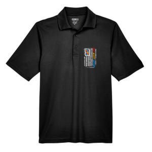 Autism Shirt Autistic Love Accept Support Autism Awareness Men's Origin Performance Pique Polo