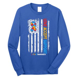 Autism Shirt Autistic Love Accept Support Autism Awareness Long Sleeve Shirt