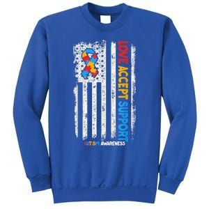 Autism Shirt Autistic Love Accept Support Autism Awareness Sweatshirt