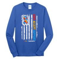 Autism Shirt Autistic Love Accept Support Autism Awareness Tall Long Sleeve T-Shirt