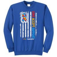 Autism Shirt Autistic Love Accept Support Autism Awareness Tall Sweatshirt