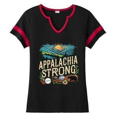 Appalachia Strong Ladies Halftime Notch Neck Tee