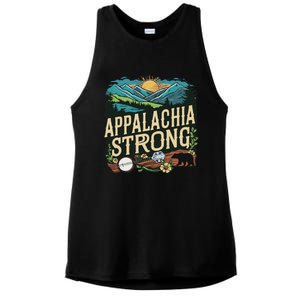 Appalachia Strong Ladies PosiCharge Tri-Blend Wicking Tank