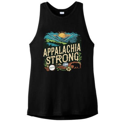 Appalachia Strong Ladies PosiCharge Tri-Blend Wicking Tank