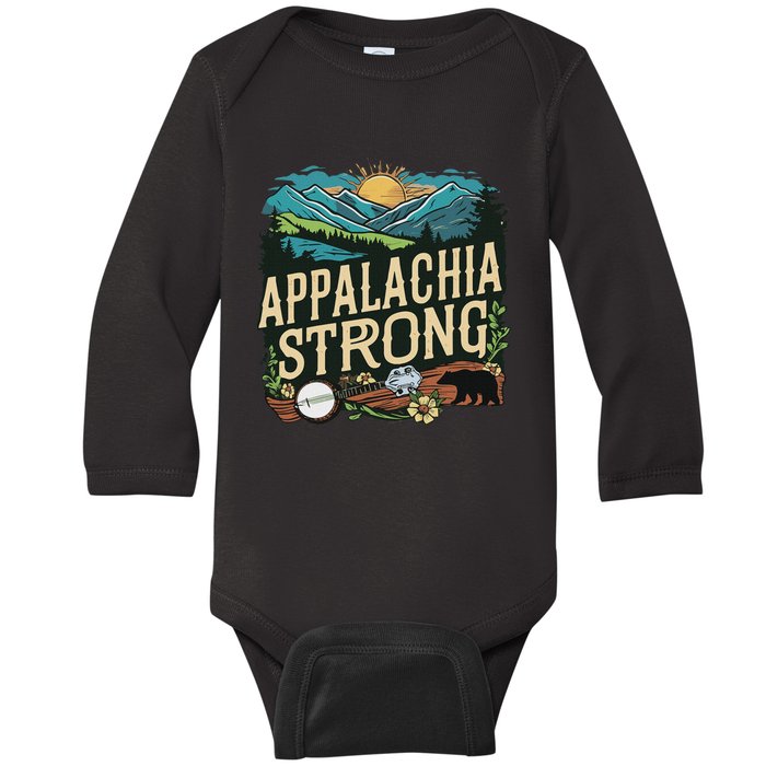 Appalachia Strong Baby Long Sleeve Bodysuit