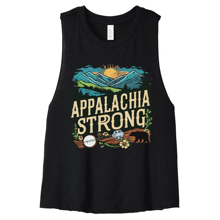 Appalachia Strong Women's Racerback Cropped Tank