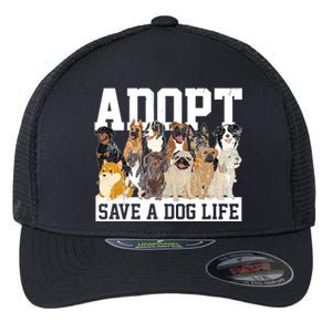 Adopt Save A Dog Life Animal Adoption Dog Owner Adopt A Dog Flexfit Unipanel Trucker Cap