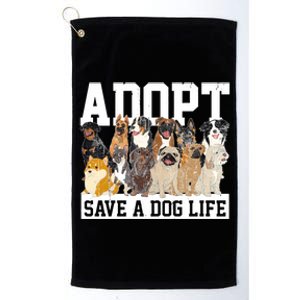 Adopt Save A Dog Life Animal Adoption Dog Owner Adopt A Dog Platinum Collection Golf Towel