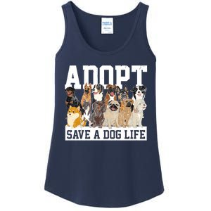 Adopt Save A Dog Life Animal Adoption Dog Owner Adopt A Dog Ladies Essential Tank