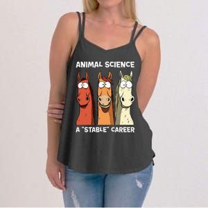 Animal Science A Stable Career Funny Horse Science Women's Strappy Tank