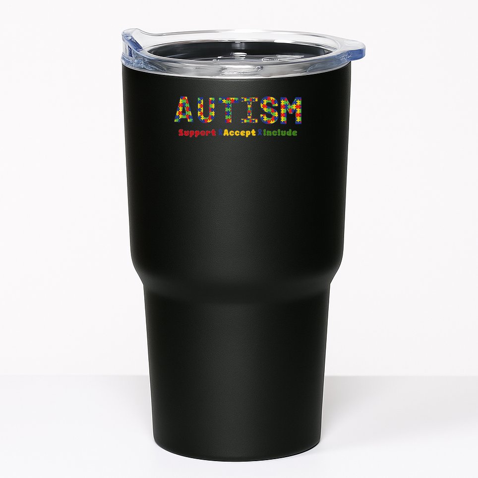 Autism - Support Accept Include Autism Awareness Tumbler