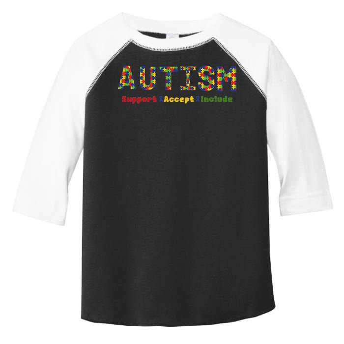 Autism - Support Accept Include Autism Awareness Toddler Fine Jersey T-Shirt