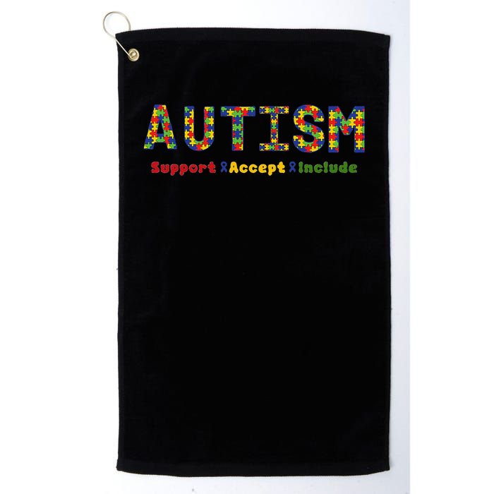Autism - Support Accept Include Autism Awareness Golf Towel