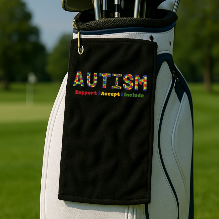 Autism - Support Accept Include Autism Awareness Golf Towel