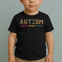 Autism - Support Accept Include Autism Awareness Toddler T-Shirt
