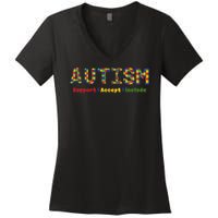 Autism - Support Accept Include Autism Awareness Women's V-Neck T-Shirt