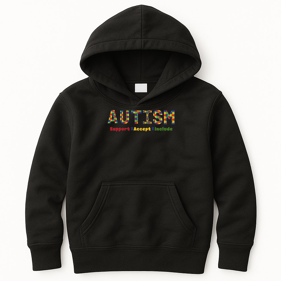 Autism - Support Accept Include Autism Awareness Kids Hoodie